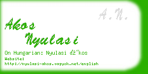 akos nyulasi business card